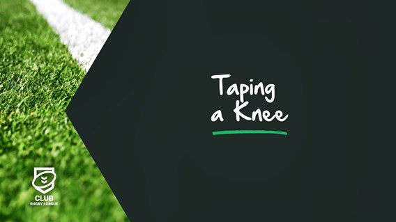 Taping a Knee