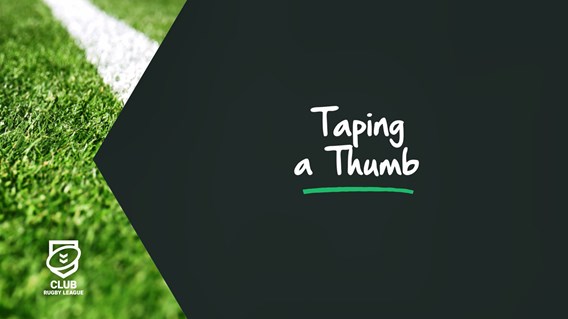 Taping a Thumb
